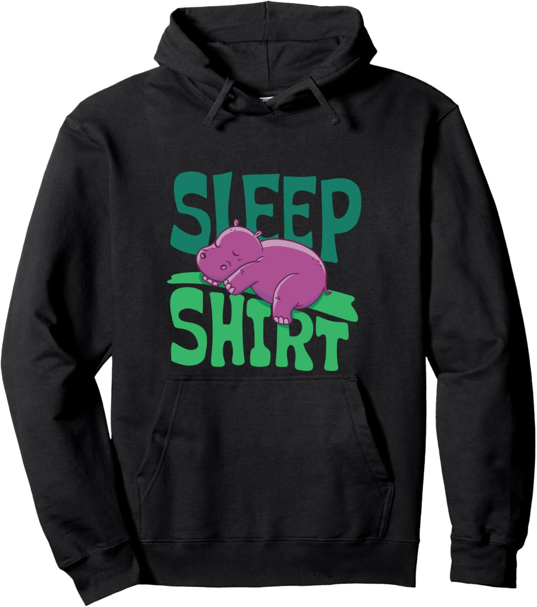 Hippo Kuschel Schlafshirt Pullover Hoodie
