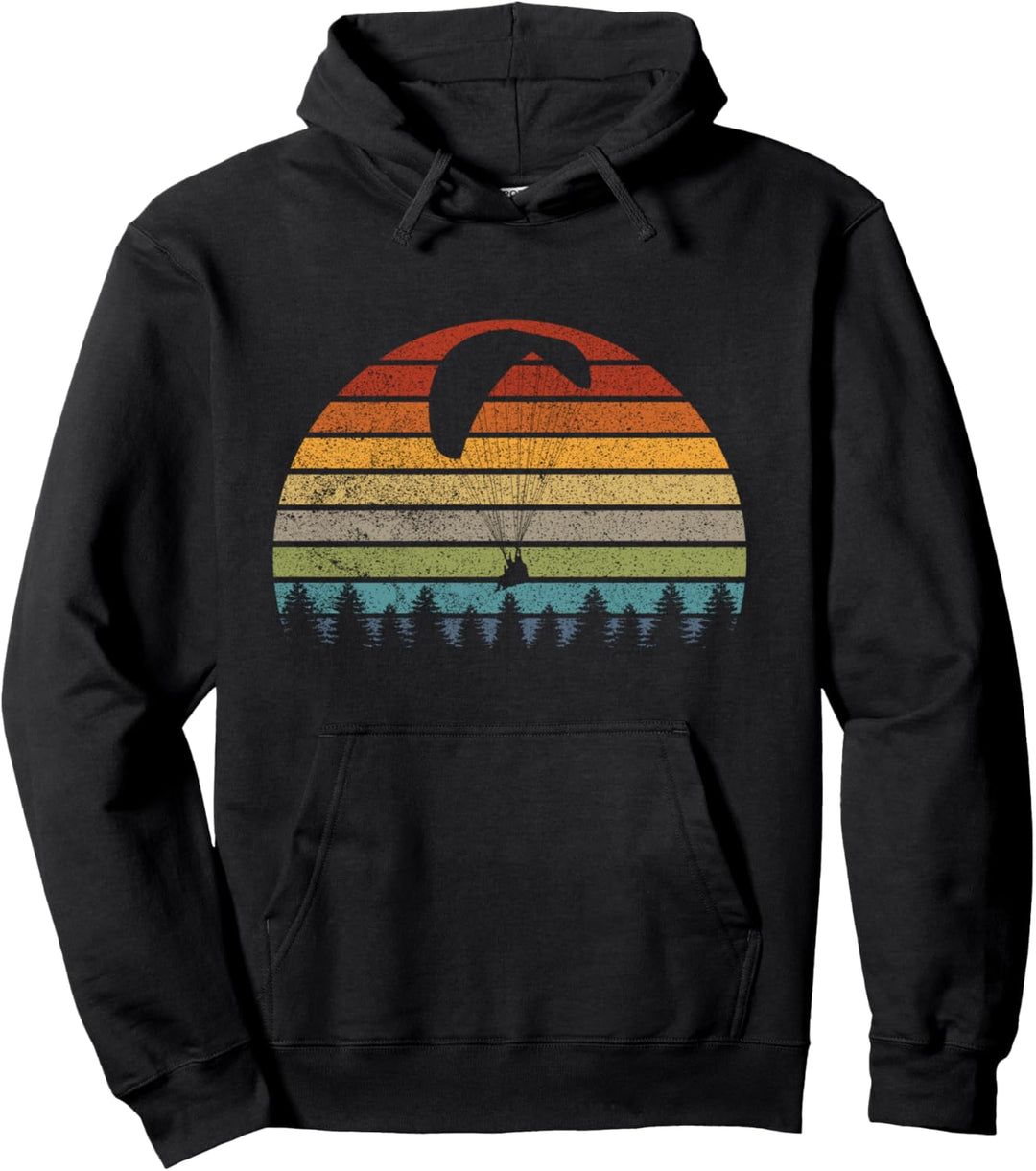Retro Paragleiten Gleitschirmfliegen - Vintage Paragleiter Pullover Hoodie