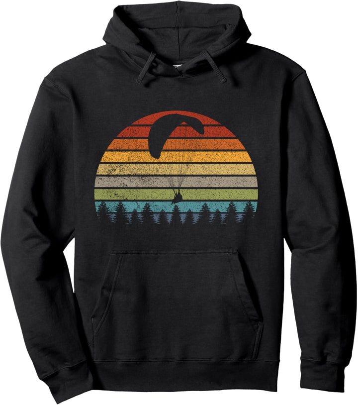 Retro Paragleiten Gleitschirmfliegen - Vintage Paragleiter Pullover Hoodie