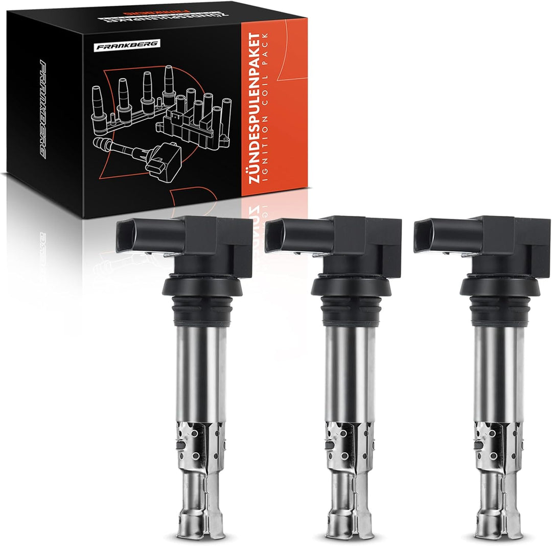 Frankberg 3x Zündspule Zündmodul Kompatibel mit A1 A2 A3 B.o.r.a Golf IV V VI J.e.t.t.a III P.a.s.s.