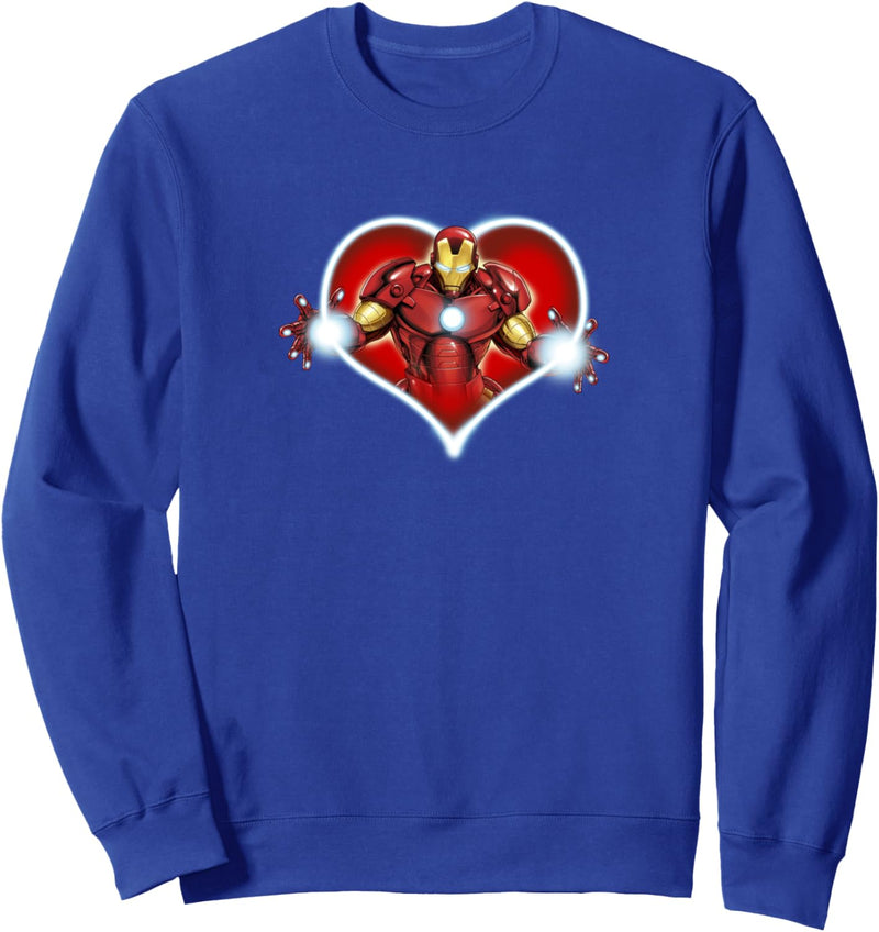 Marvel Iron Man Heart Blaster Glow Valentine Sweatshirt