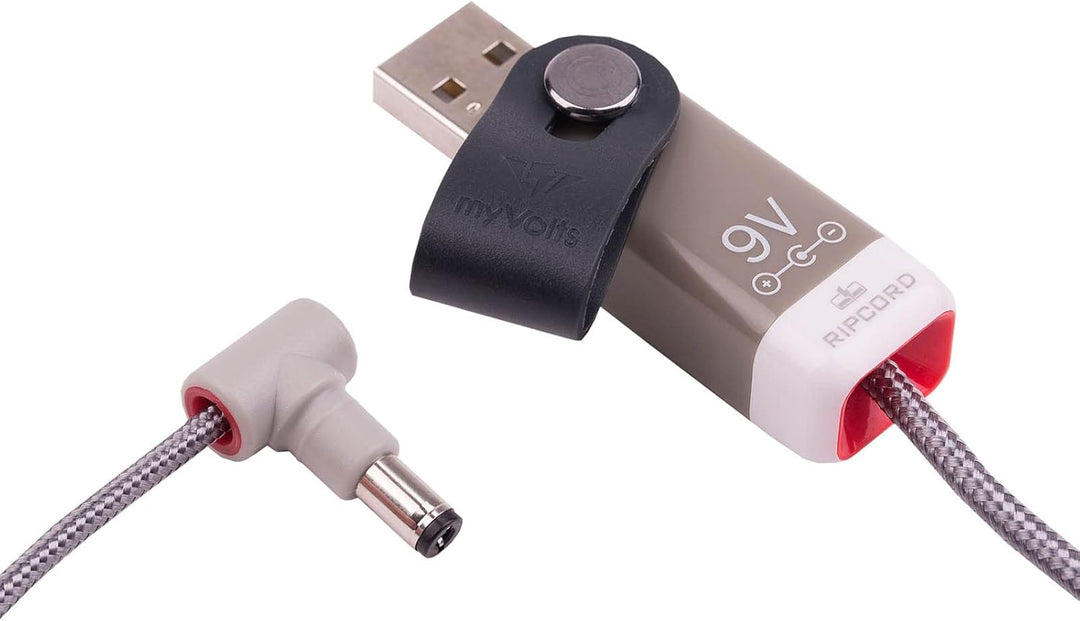 myVolts Ripcord-USB-Ladekabel mit 9V DC Ausgangsstecker kompatibel mit Line 6 Pocket POD Express Mul