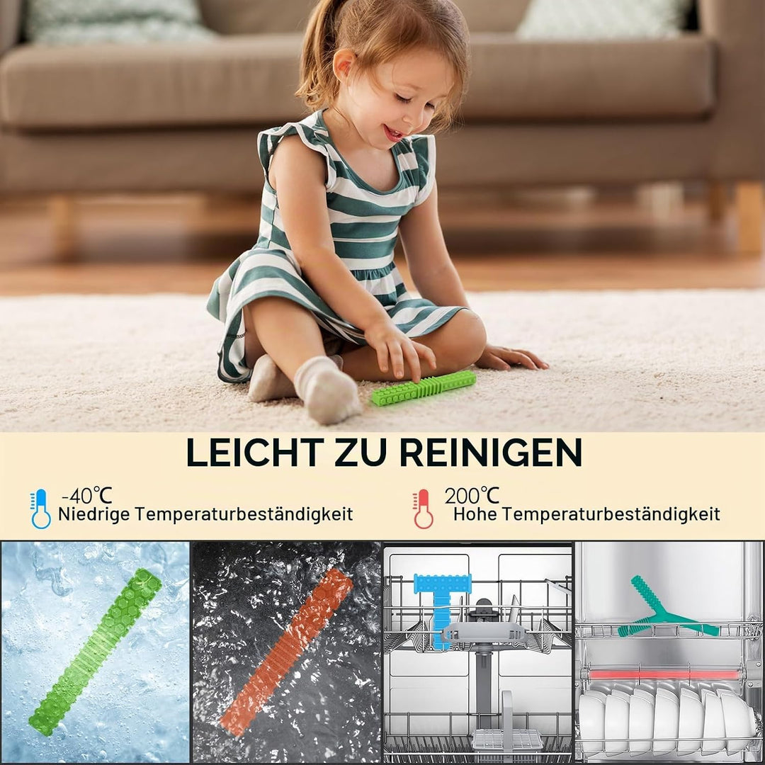 Autismus Spielzeug, ERKOON 4er Pack Silikon Kauen Training und Entwicklung Spielzeug Kauen Empfehlun