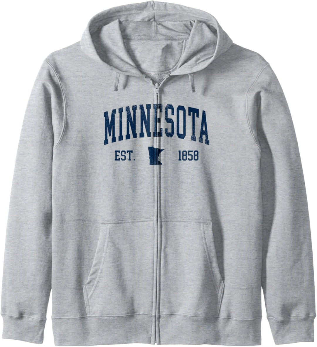 Minnesota Hemdkarte 1858 Vintage Souvenirs Minnesota Kapuzenjacke