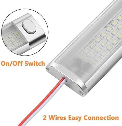 URAQT 120 LED Innenbeluchtung,2 Stück LED Leiste 1600LM 8W 12V Led Lampe Wohnmobil LED Innenlichtlei