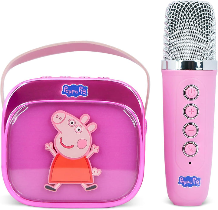 Peppa Pig Popsing LED Light up Wireless Karaoke Speaker with Microphone