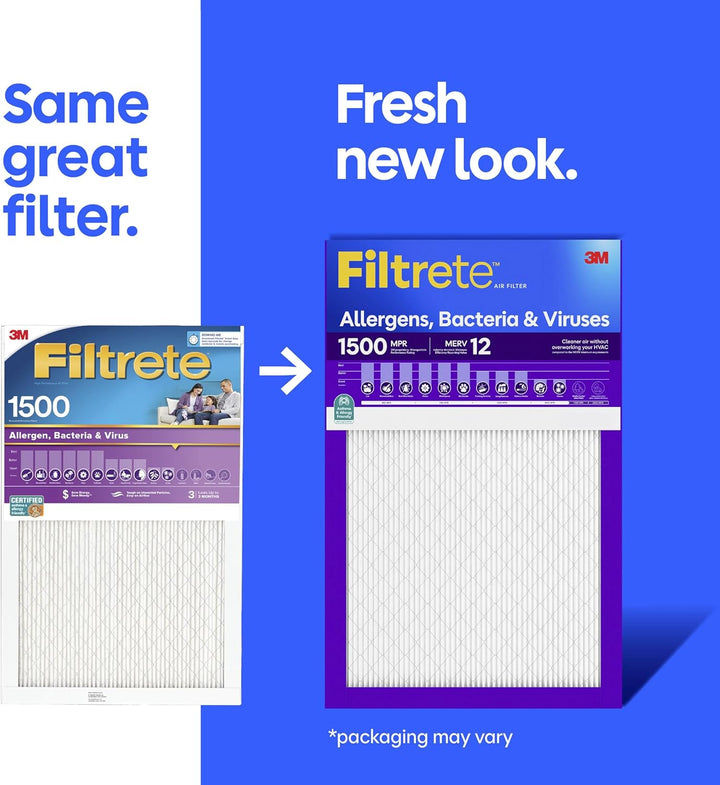 Filtrete Healthy Living Filter, UR10-2PK-6E 12x12x1 2.0, 12x12x1 2.0
