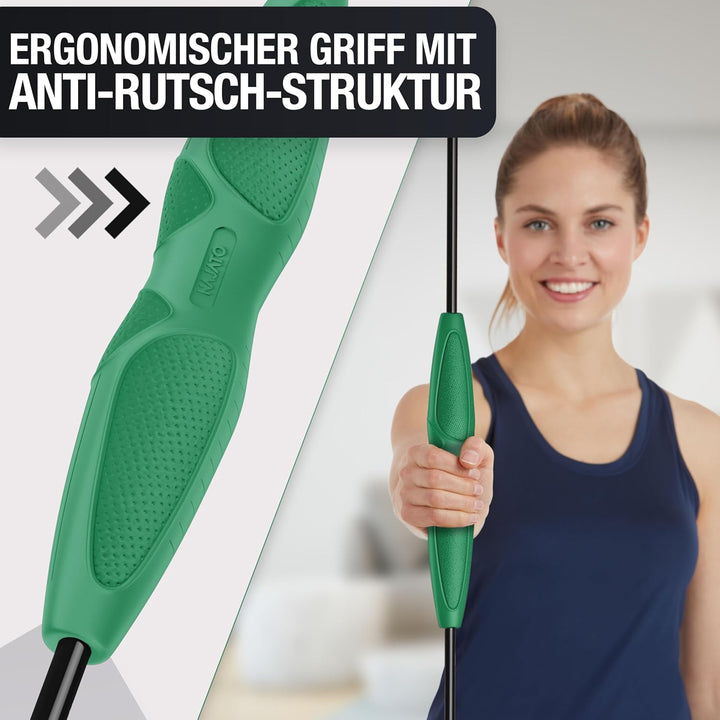 Sports Schwingstab – Swingstick inkl. E-Book (PDF Datei) – Wackelstab mit verstellbaren Gewichten –