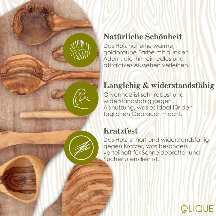 Holzherzen personalisiert, Olivenholz - Verbundene Holz Herzen mit Gravur als individuelles Geschenk