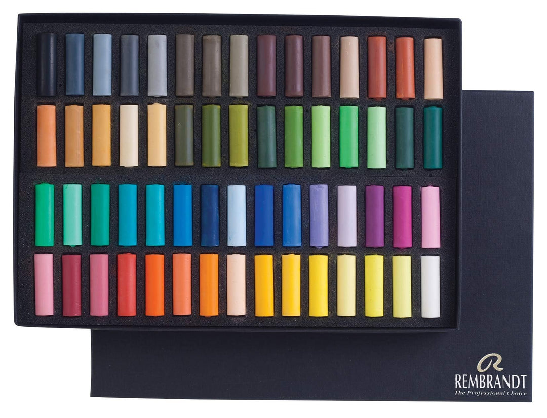 Tar Lenth Japan Rembrandt Weiche Pastellkreiden - Box mit 60 halben Kreiden
