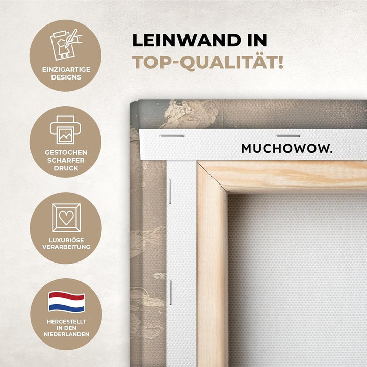 MuchoWow© Leinwandbild Gross 120x80 cm XXL Dekoration Wohnzimmer Bilder Pictures Wall Decoration Liv