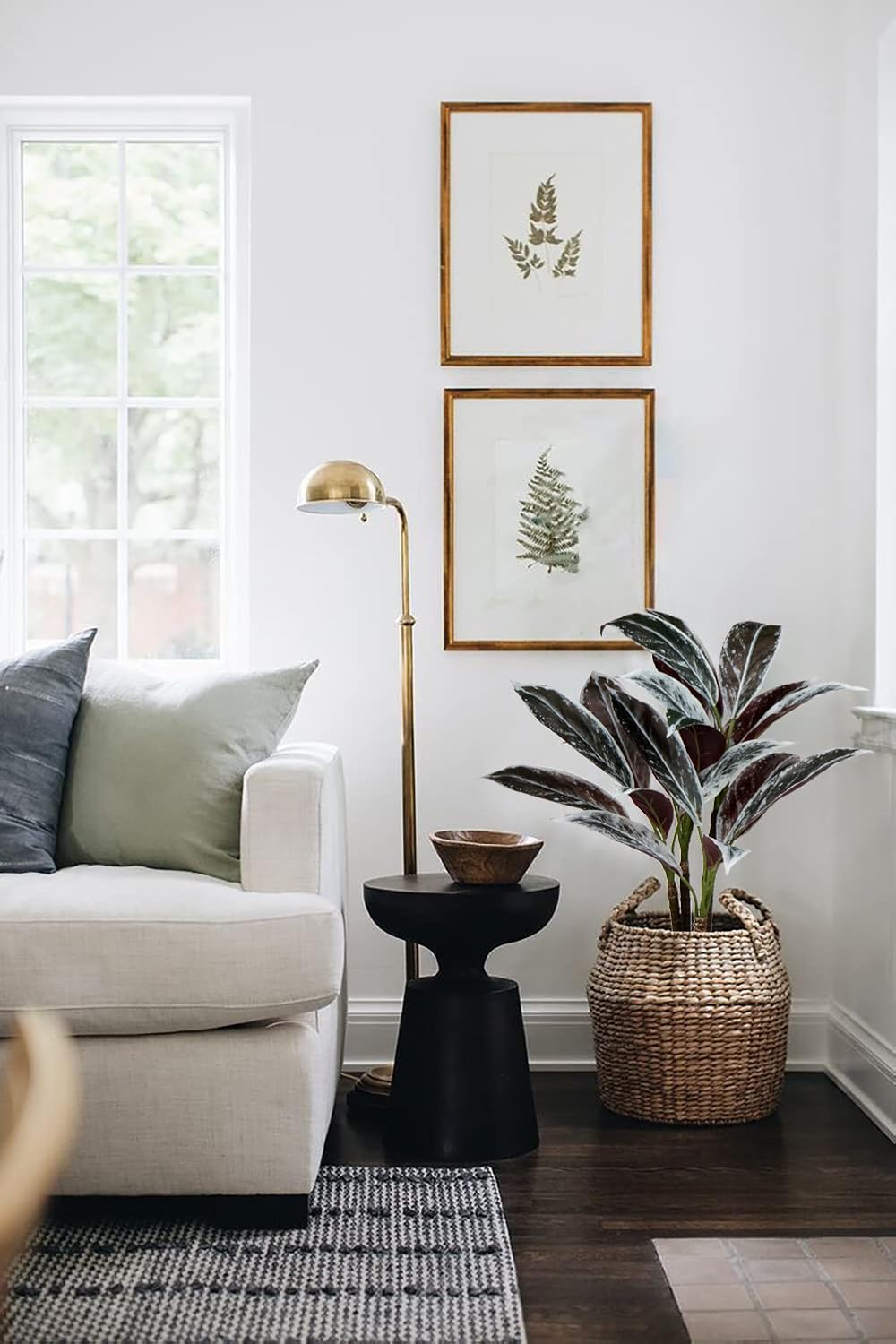 Briful 63CM Künstliche Cordyline Fruticosa Kunstpflanze Gross Dekorative Indoor Tropische Pflanzen K