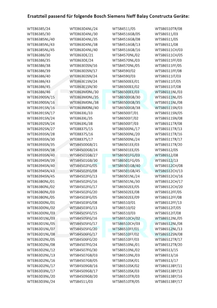 DL-pro Türdichtung für Bosch Siemens 00656841 656841 Filzdichtung Dichtung Gummidichtung für Avantix