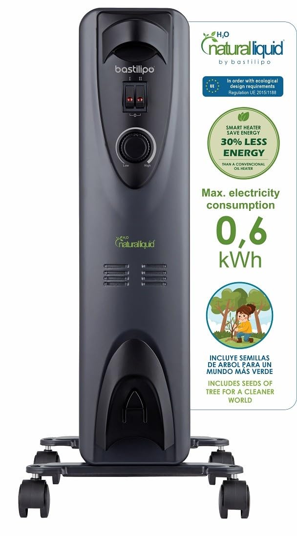 Bastilipo - RC-ECOFLUID-9 - Kompakter, umweltfreundlicher Heizkörper mit H2O natrural liquid, extra
