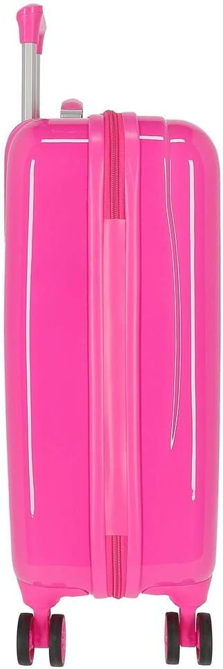 Disney Minnie Wild Flower Kabinentasche, Rosa, 38 x 55 x 20 cm, starrer ABS-Kombinationsverschluss s