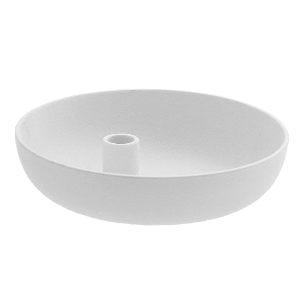 Storefactory Lidatorp XL Kerzenhalter, Weiss, Keramik, HxB 26 x 7 cm, handgefertigt