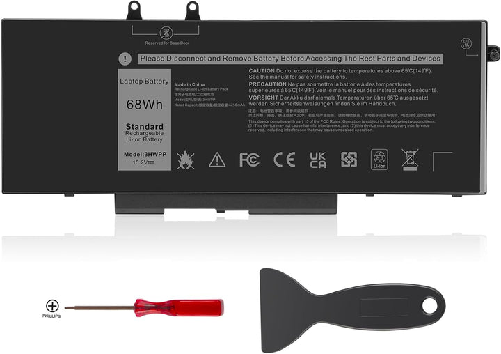 ASUNCELL 15.2V/68Wh 3HWPP 10X1J Laptop Akku für Dell Latitude 14 5401 5411 15 5501 5511 Precision 35