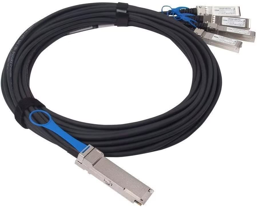 10Gtek 100G QSFP28 to 4X 25G SFP28 Breakout DAC Passive Direct Attach Copper Twinax Cable for Cisco