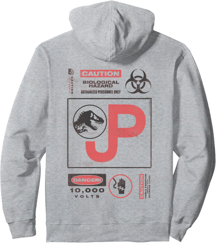 Jurassic Park 30th Anniversary Caution Retro Pullover Hoodie