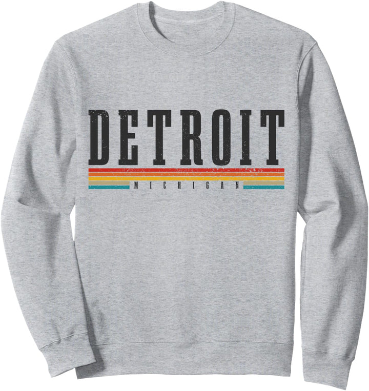 Detroit Michigan Vintage-Retro Sweatshirt