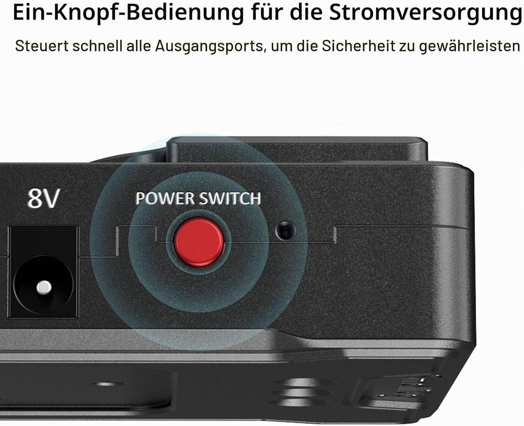 SMALLRIG V-Mount Akkuplattenadapter mit doppelter 15-mm-Stabklemme, für spiegellose/DSLR-Kamera, für