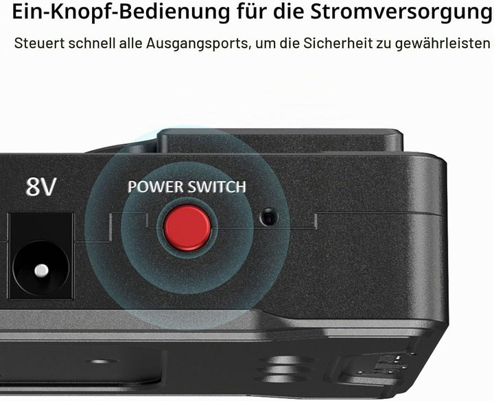SMALLRIG V-Mount Akkuplattenadapter mit doppelter 15-mm-Stabklemme, für spiegellose/DSLR-Kamera, für