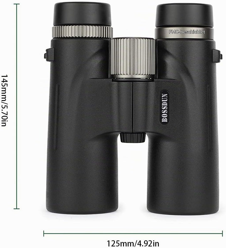 Fernglas,12x42 Hd Feldstecher Ferngläser,wasserdichtes Hochleistungsfernglas Mit Nachtsicht Bei Schl