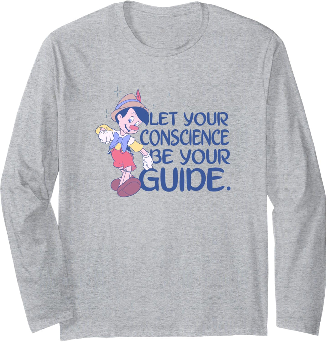 Disney Pinocchio Lass dein Gewissen dein Führer sein Langarmshirt