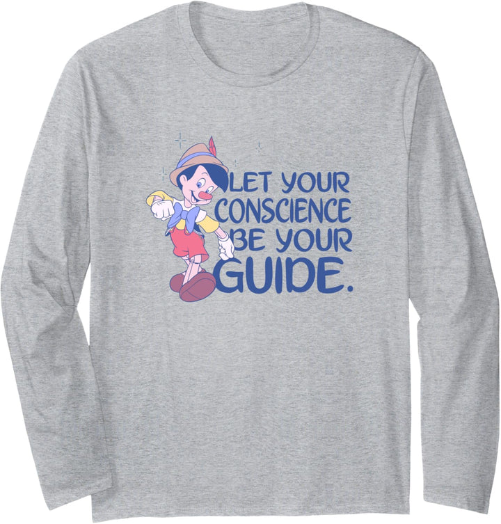 Disney Pinocchio Lass dein Gewissen dein Führer sein Langarmshirt