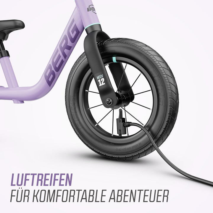 BERG MOOV 12 Laufrad | ab 2,5 Jahre | 12 Zoll | Lauflernrad bis 30 kg mit Luftreifen | Lenkrad und S