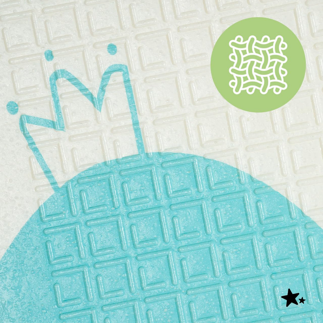 MalPlay Krabbelmatte Baby Doppelseitig 120x120 cm, faltbare Spielmatte XPE, Gepolsterte Krabbeldecke