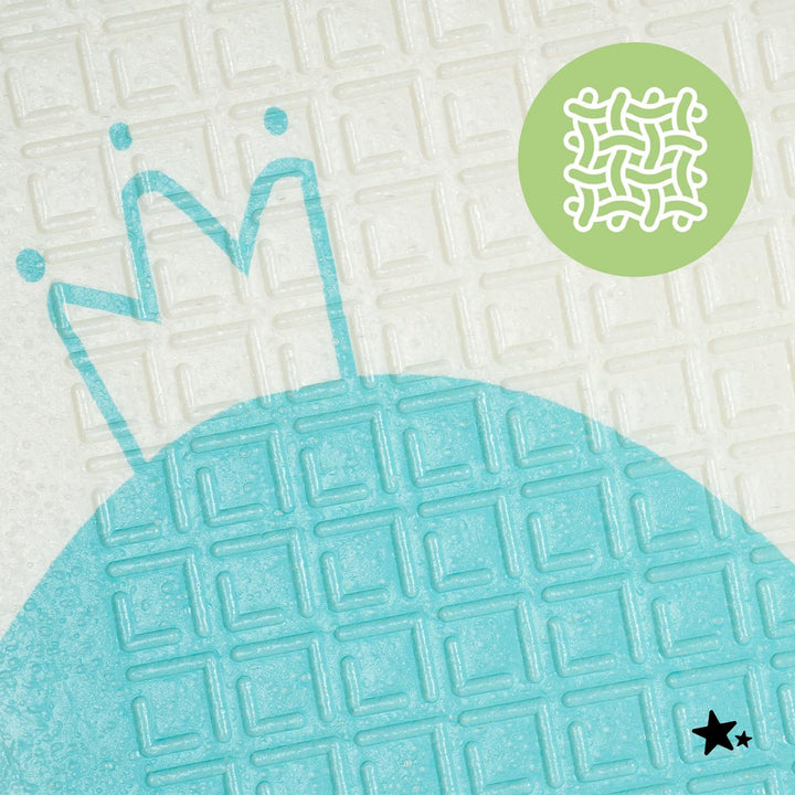 MalPlay Krabbelmatte Baby Doppelseitig 120x120 cm, faltbare Spielmatte XPE, Gepolsterte Krabbeldecke