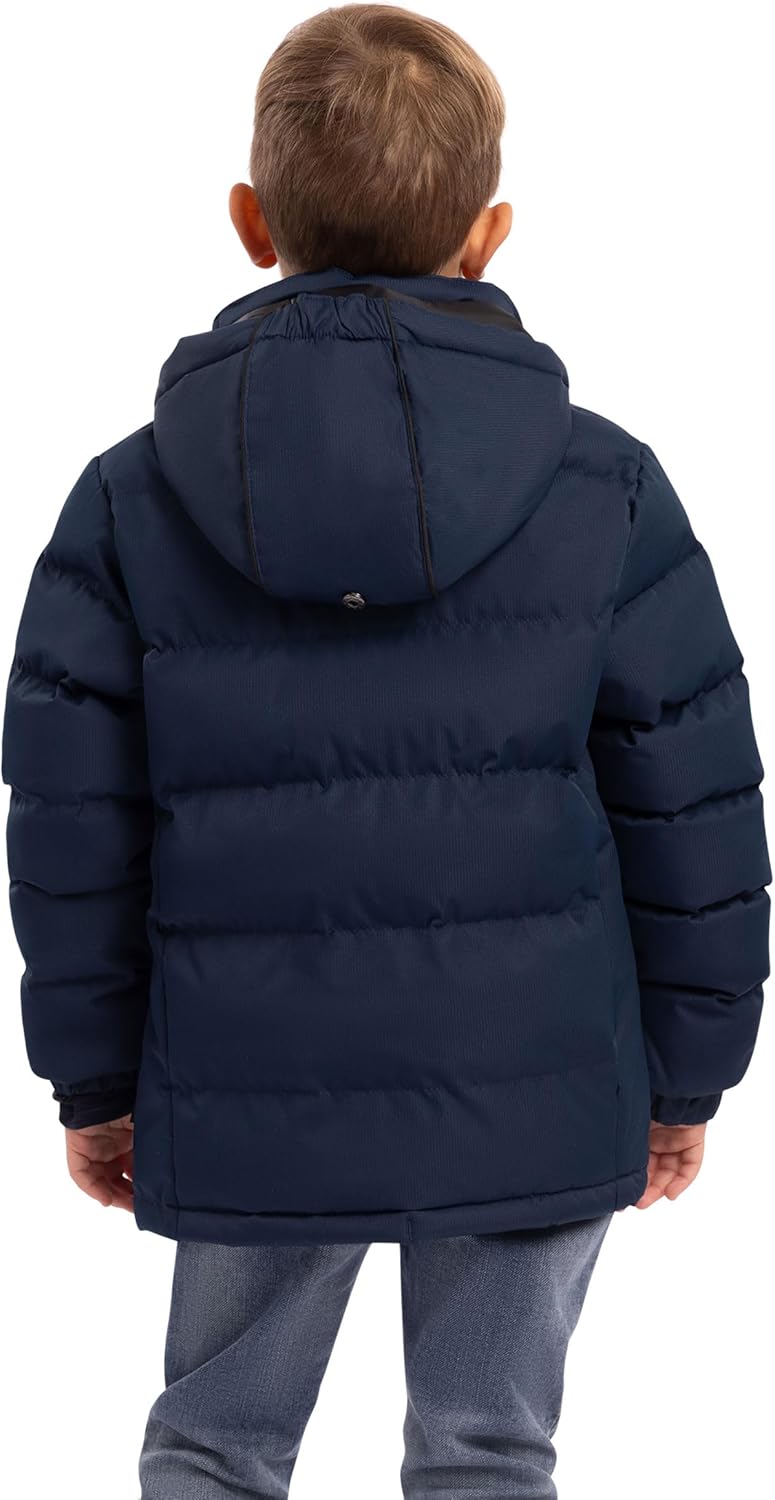 Trespass Herren Clip Padded Regenmantel mit Abnehmbarer Kapuze 2-3 Jahre - Brust 21 "(53 cm) Azul Ma