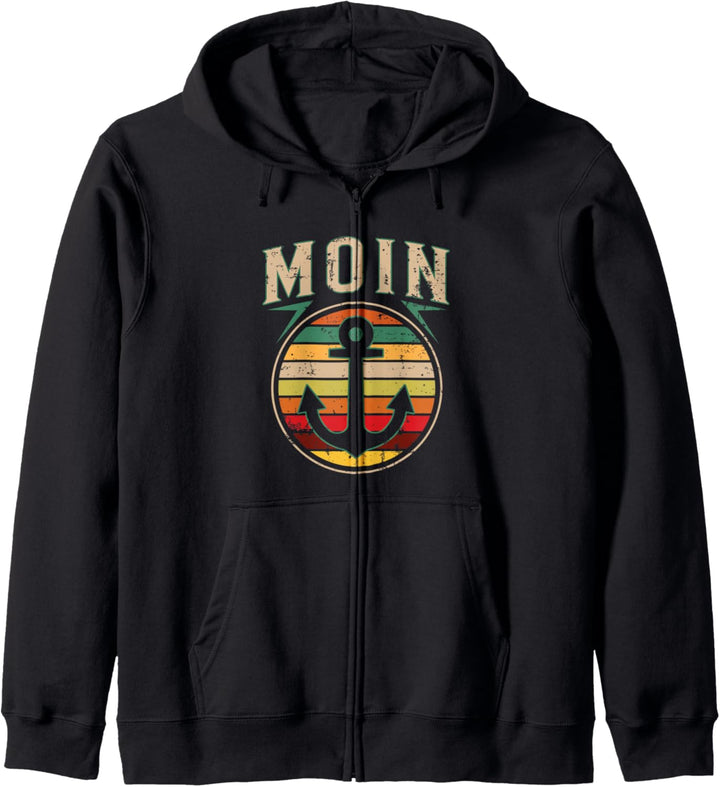 Kapitänsmütze Moin Pulli Herren Hamburg Souvenir Moin Kapuzenjacke