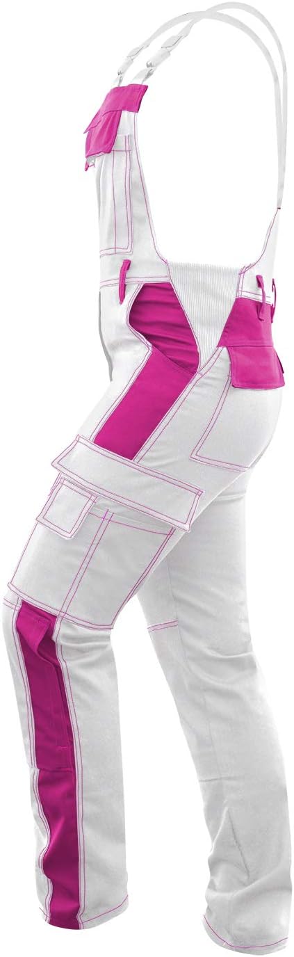 strongAnt Latzhose Damen stretch Arbeitshose für Frauen mit Kniepolstertaschen Baumwolle Cargo Hose