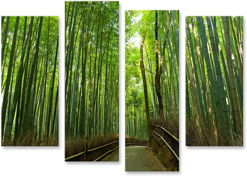 islandburner Bild auf Leinwand Berühmte Bambushain Bei Arashiyama Kyoto Japan Bilder Wandbilder Post