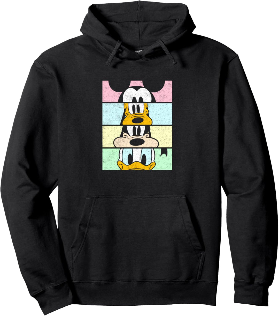 Disney Mickey And Friends Group Comic Panels Pullover Hoodie