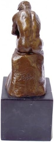 Kunst & Ambiente - Der Denker - Auguste Rodin Skulptur in Bronze - Bronzefigur - Statue - Bronzeplas