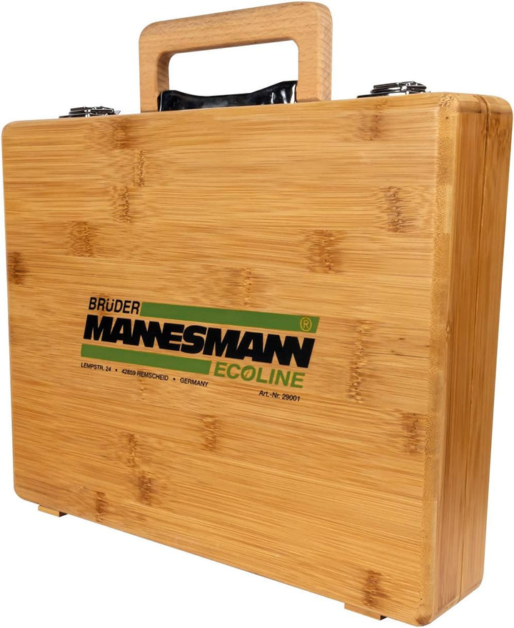 Mannesmann 24-tlg. Bambus-Werkzeugkoffer