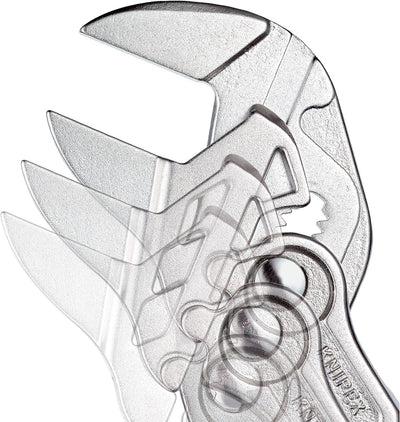 KNIPEX Zangenschlüssel, Multi-Schraubenschlüssel, Chrom-Vanadium, Rostschutz verchromt, 250 mm, 86 0