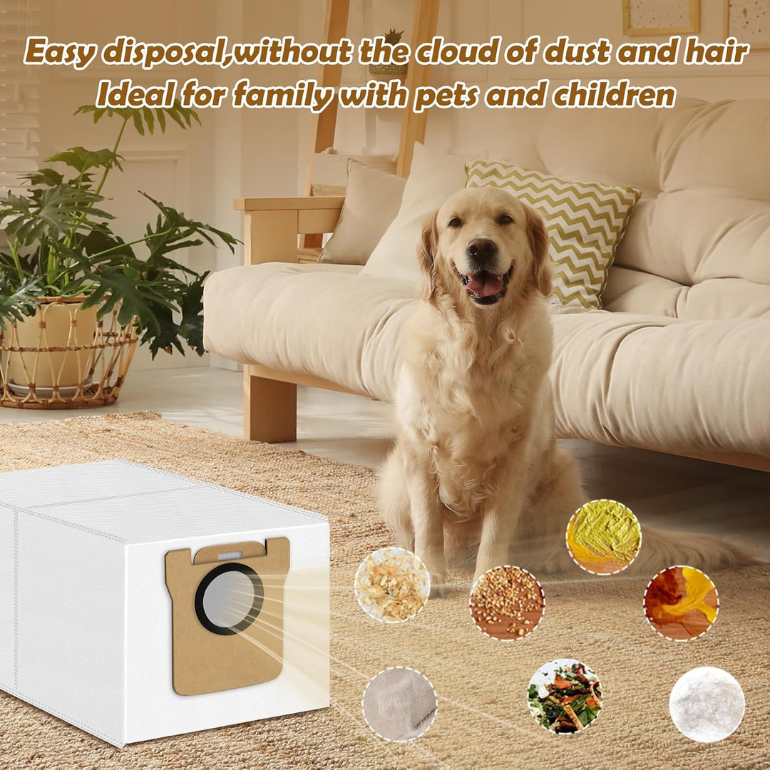 12 Stück Staubsaugerbeutel für Xiaomi X10+/X20+/Pro/Max/5/5 Pro für Dreame L20/L10s/L10/L10s Pro/L50