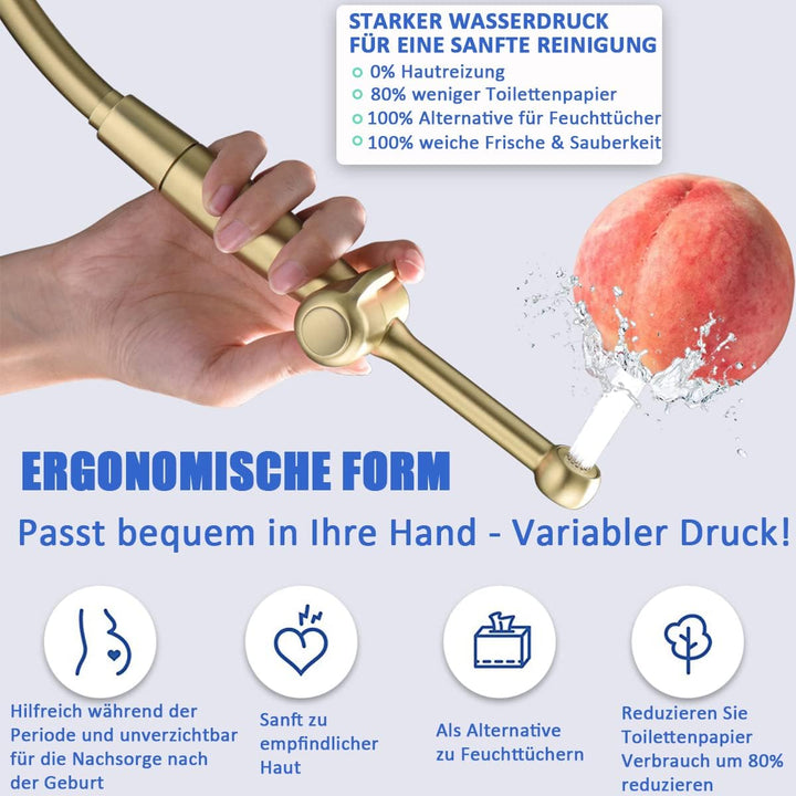 Bidet Handbrause Toilette Uvish Bidet Aufsatz Duschkopf mit Bidet Armaturen WC Hand Bidet Sprayer fü