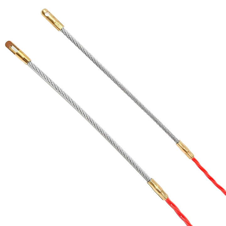 Professionelle kabeleinziehhilfe 100% Polyester mit Einkern, Einziehspirale 15 Meter, Ø 3 mm, abschl
