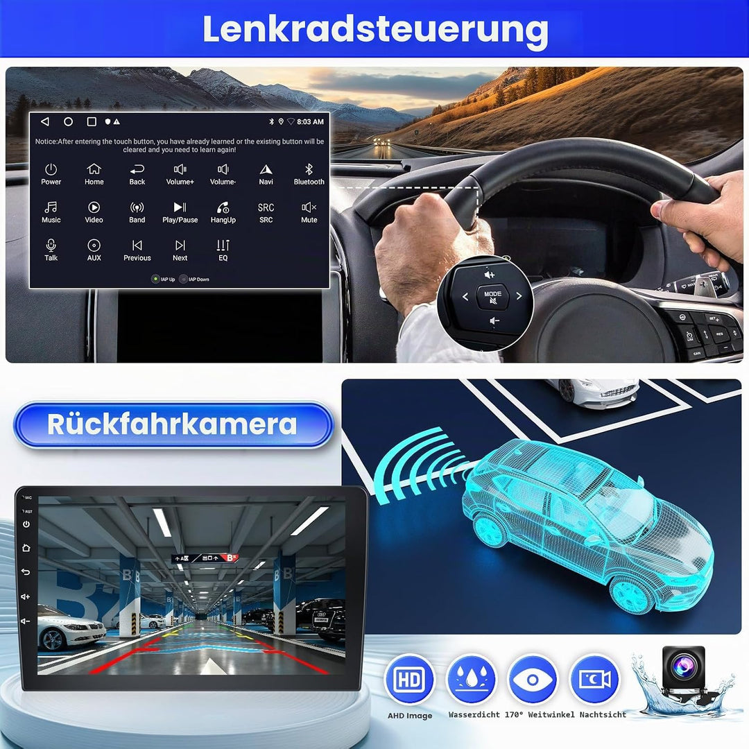 Radio für Suzuki Splash Ritz/Opel Agila 2004-2014 Android 15 2+64G mit Wireless CarPlay Android Auto