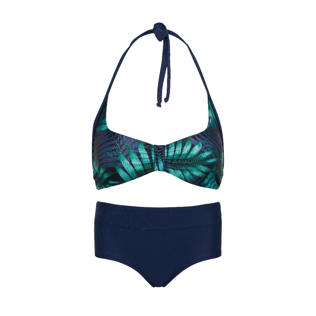 La-V Mädchen Neckholder-Bikini 152-158 Smaragdgrün, 152-158 Smaragdgr&amp;