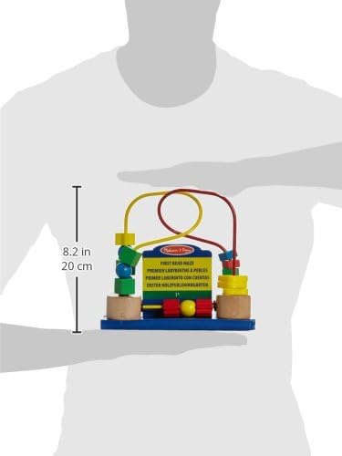Melissa, Doug First Bead Maze , Developmental Toy , Motor Skills , 3+ , Multicolor, 19.685 cm H x 9.