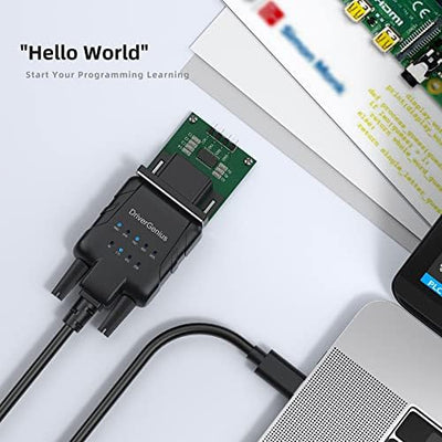 DriverGenius 1-Port USB-C zu Seriell RS232-(DB9) Adapter Konverter Compatibel mit Windows 11, macOS