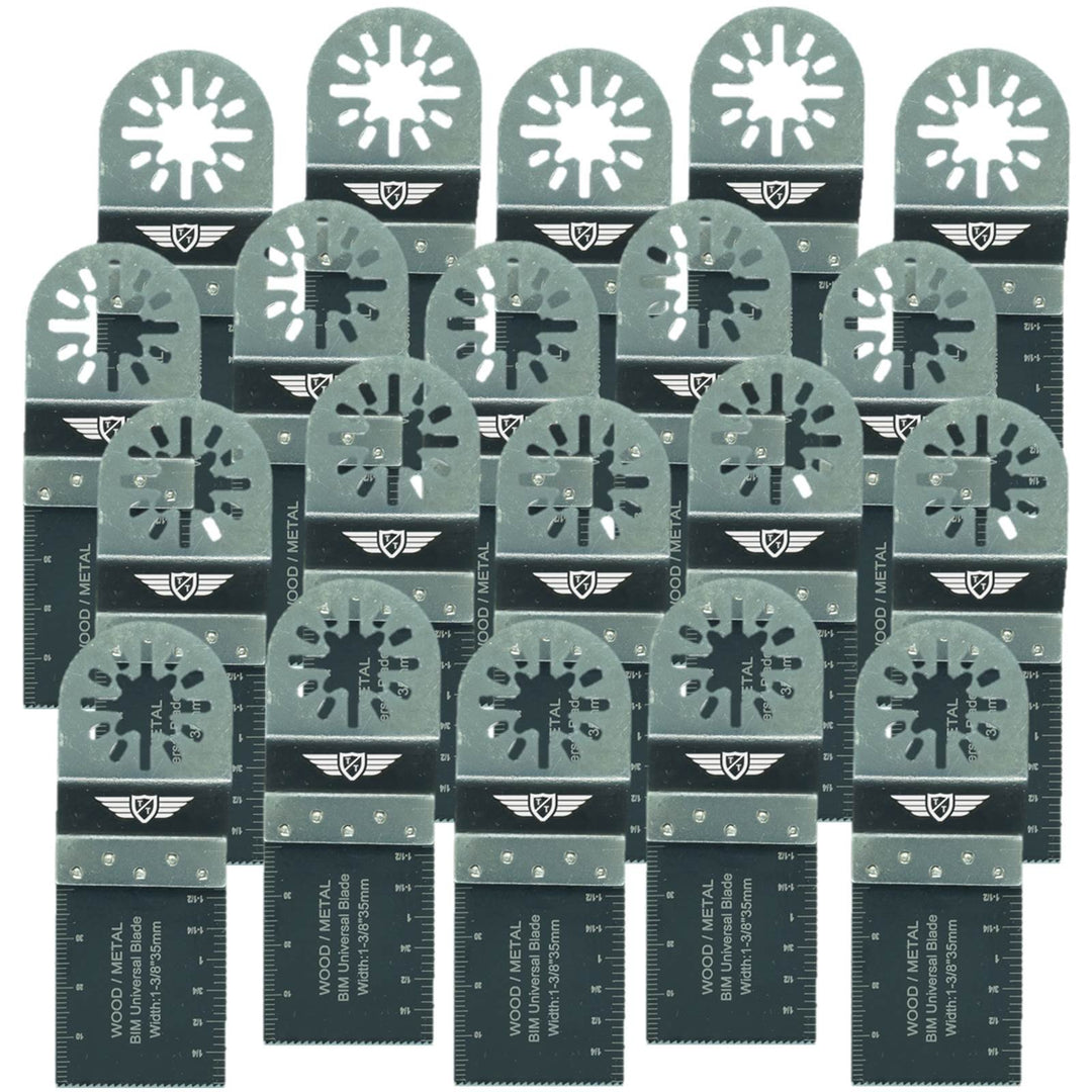20 x TopsTools 35mm UN35B_20 Metallschneide-Klingen Kompatibel mit Bosch Fein (nicht StarLock) Makit