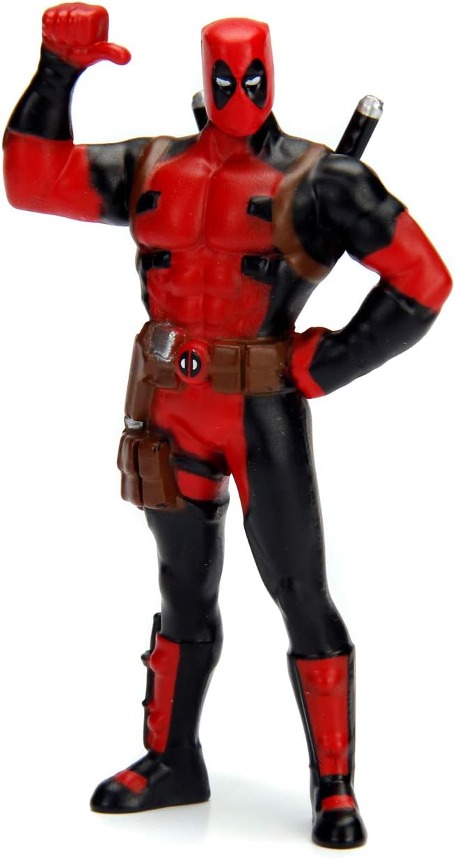 Jada Toys Marvel Deadpool Foodtruck, Auto, Spielzeugauto aus Die-cast, öffnende Türen, Kofferraum &