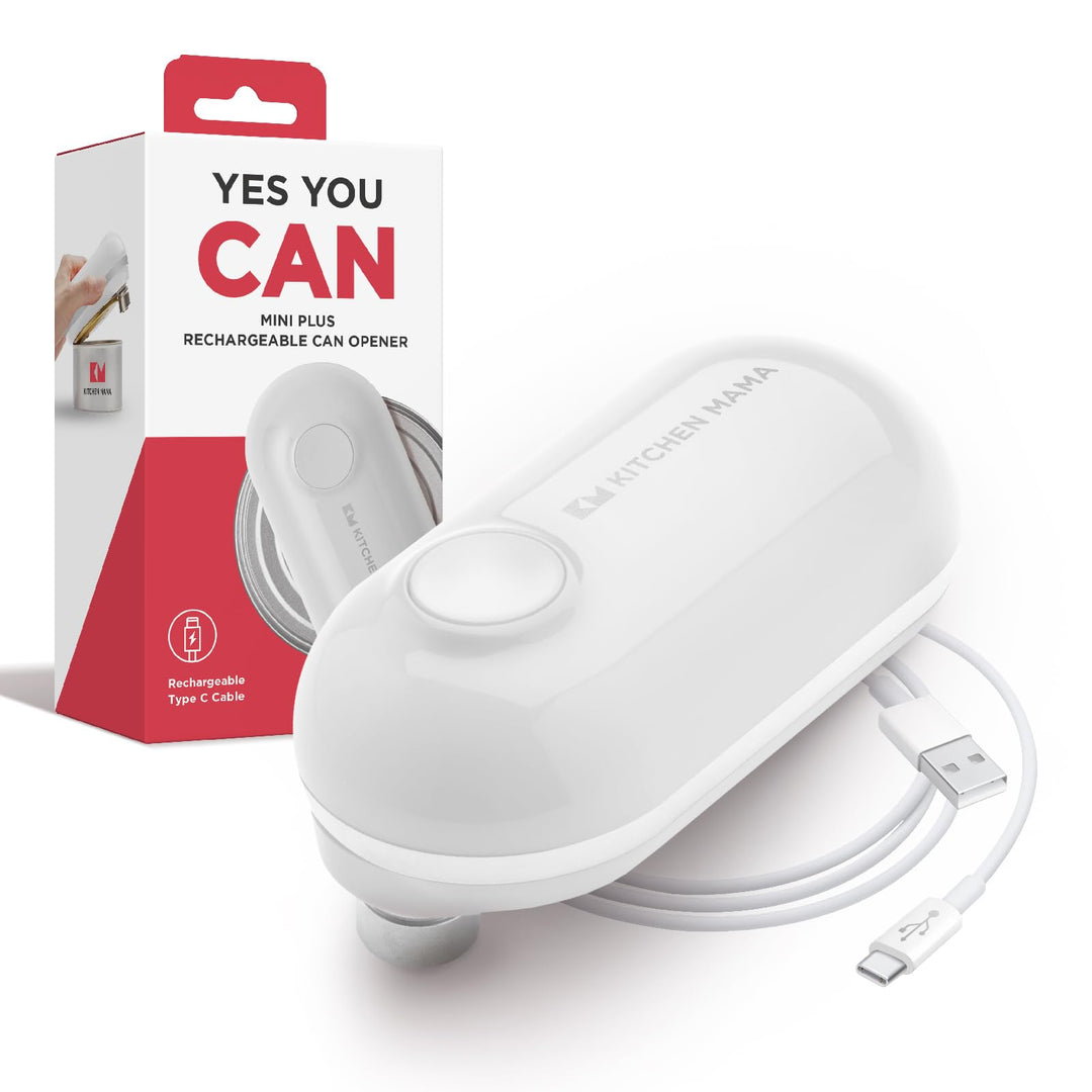 Kitchen Mama Mini Plus Wiederaufladbarer elektrischer Dosenöffner: Kompakt, Aufladen über Typ-C Lade